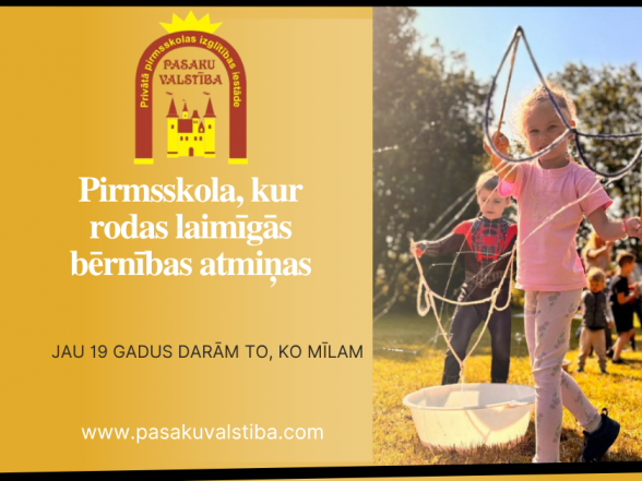 Turpinām uzņemšanu mūsu pirmsskolā
