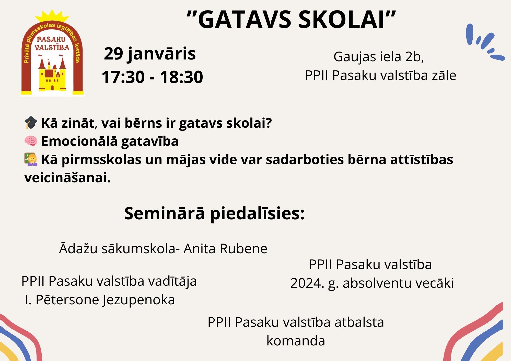 Aicinām uz semināru